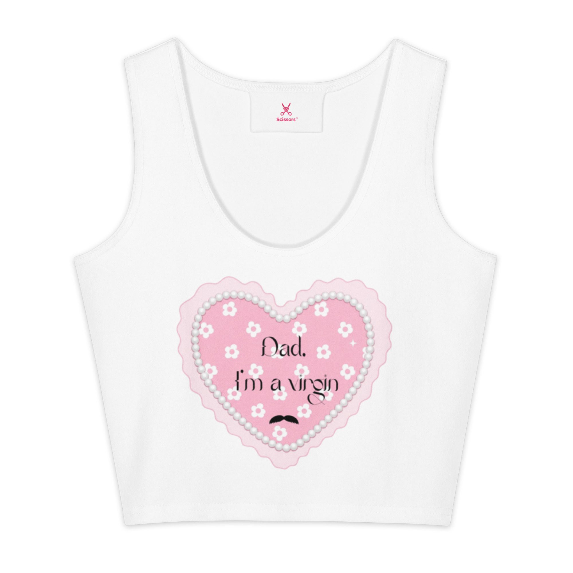 Crop top Dad I'm a virgin - Imagen 4